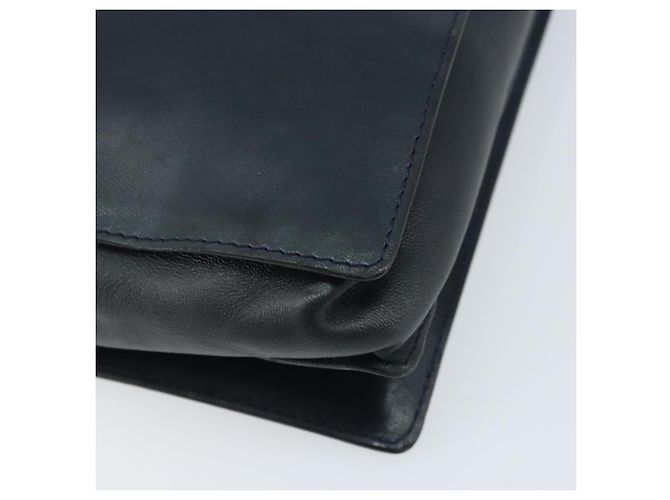 BOTTEGA VENETA Borsa a Spalla Pelle Nera Oro Auth 173710 Nero D'oro - vista 16