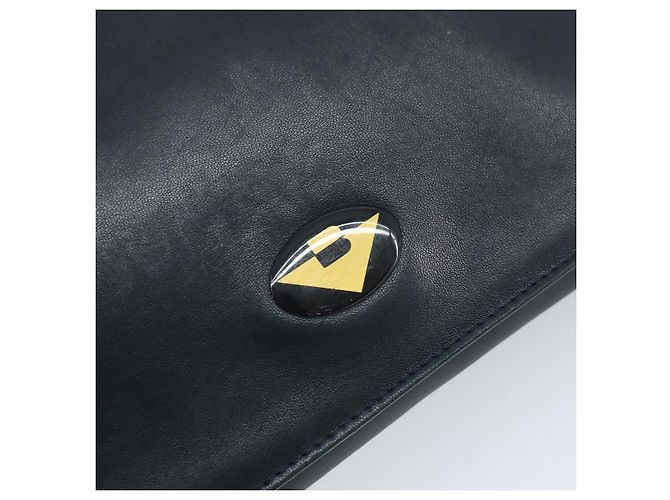 BOTTEGA VENETA Borsa a Spalla Pelle Nera Oro Auth 173710 Nero D'oro - vista 17