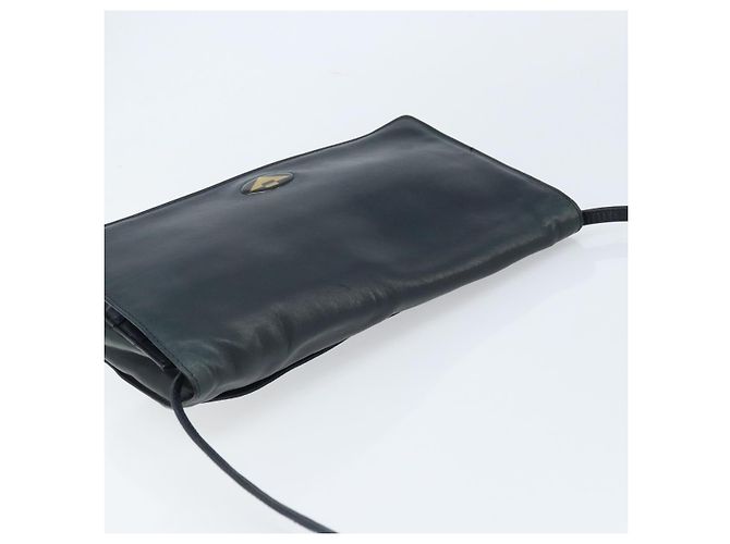 BOTTEGA VENETA Borsa a Spalla Pelle Nera Oro Auth 173710 Nero D'oro - vista 6