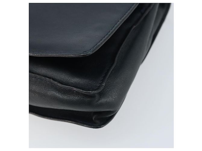 BOTTEGA VENETA Borsa a Spalla Pelle Nera Oro Auth 173710 Nero D'oro - vista 9