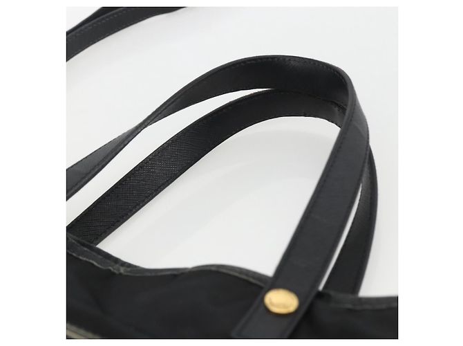 Borsa Tote PRADA Nylon 2way Nera Oro Auth ARZ275 Nero D'oro - vista 14