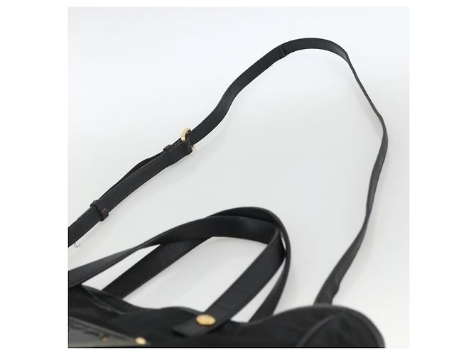 Borsa Tote PRADA Nylon 2way Nera Oro Auth ARZ275 Nero D'oro - vista 15