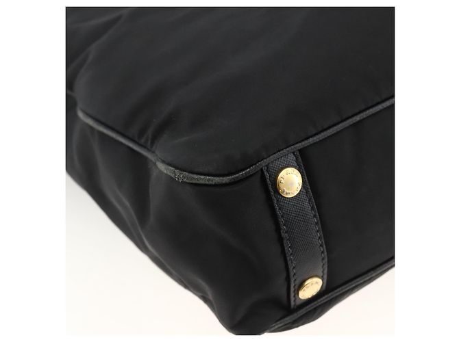 Borsa Tote PRADA Nylon 2way Nera Oro Auth ARZ275 Nero D'oro - vista 18