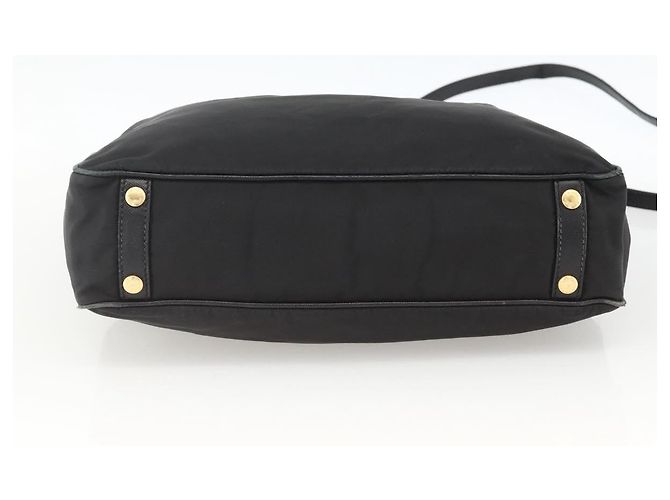 Borsa Tote PRADA Nylon 2way Nera Oro Auth ARZ275 Nero D'oro - vista 5