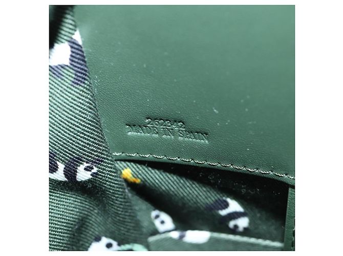 Loewe Bolso de mano compacto Hammock de cuero 2 en 1 verde dorado Auth 167114SM - vista 11