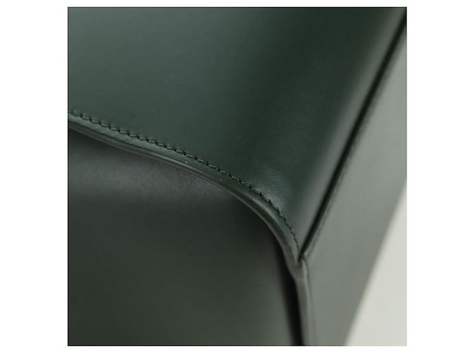 Loewe Bolso de mano compacto Hammock de cuero 2 en 1 verde dorado Auth 167114SM - vista 17
