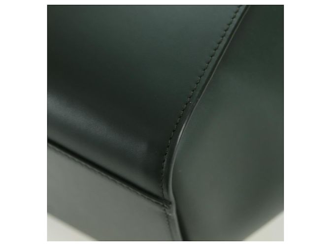 Loewe Bolso de mano compacto Hammock de cuero 2 en 1 verde dorado Auth 167114SM - vista 18