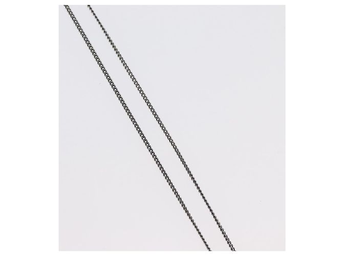 Collana Christian Dior metallo Argento Auth BA11485 - vista 6