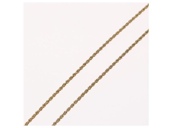 Collana Christian Dior metallo tono oro Auth BA11483 - vista 13