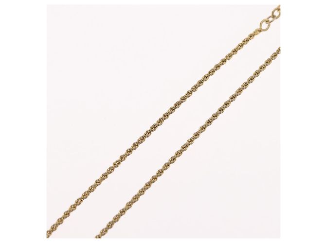 Collana Christian Dior metallo tono oro Auth BA11483 - vista 14