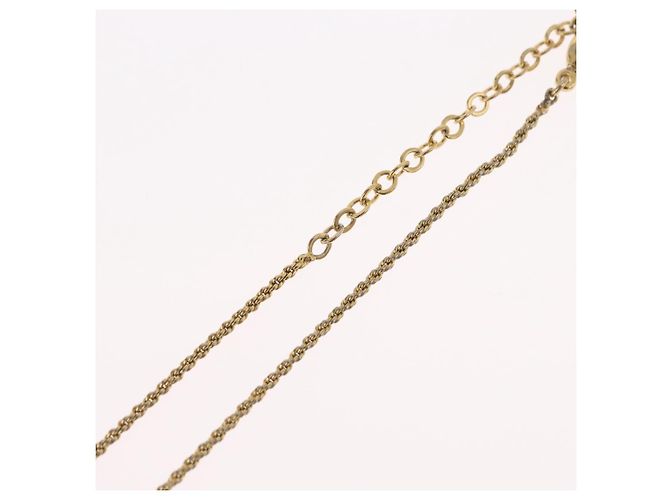 Collana Christian Dior metallo tono oro Auth BA11483 - vista 15