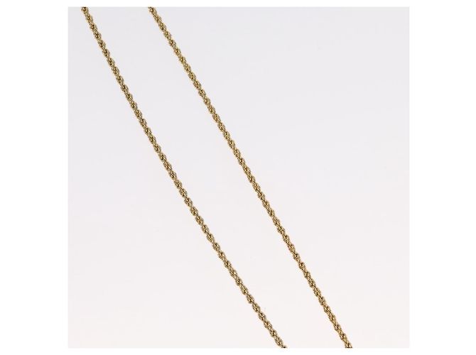 Collana Christian Dior metallo tono oro Auth BA11483 - vista 5