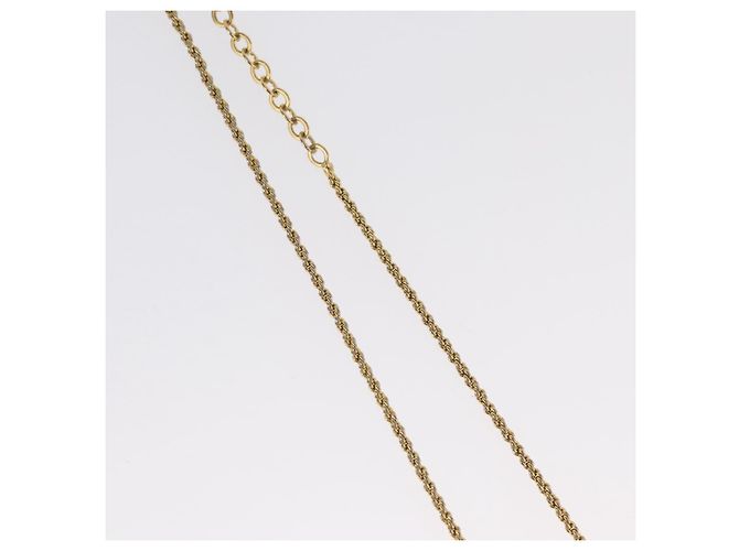 Collana Christian Dior metallo tono oro Auth BA11483 - vista 7