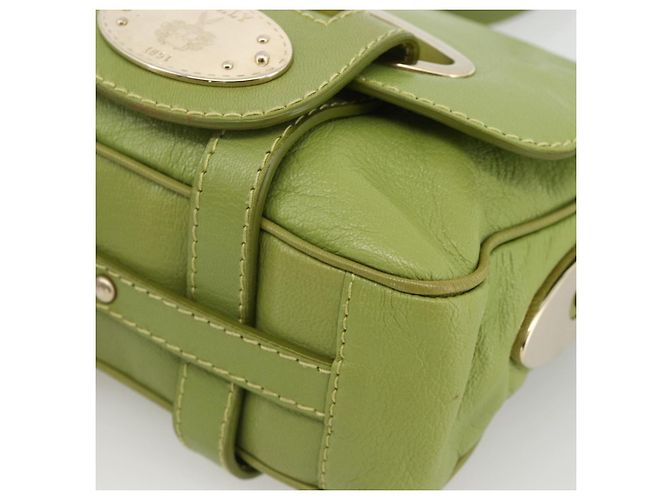 BALLY Borsa a Spalla in Pelle Verde Chiaro Auth BA11358A - vista 10