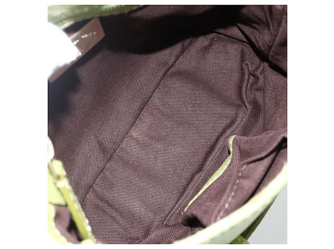 BALLY Borsa a Spalla in Pelle Verde Chiaro Auth BA11358A - vista 16
