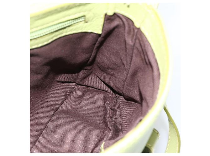 BALLY Borsa a Spalla in Pelle Verde Chiaro Auth BA11358A - vista 17