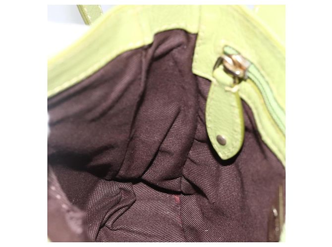 BALLY Borsa a Spalla in Pelle Verde Chiaro Auth BA11358A - vista 18