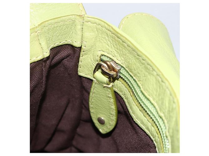 BALLY Borsa a Spalla in Pelle Verde Chiaro Auth BA11358A - vista 19