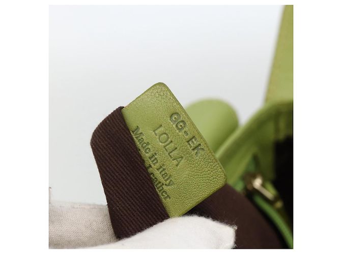 BALLY Borsa a Spalla in Pelle Verde Chiaro Auth BA11358A - vista 21