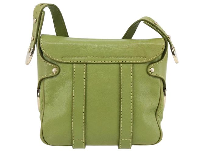 BALLY Borsa a Spalla in Pelle Verde Chiaro Auth BA11358A - vista 3