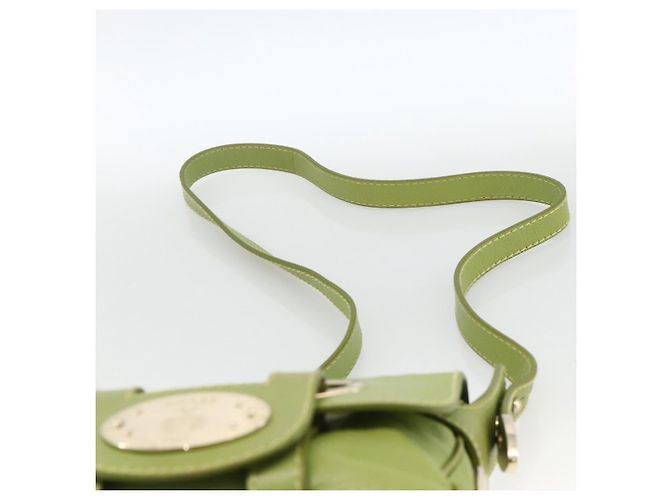 BALLY Borsa a Spalla in Pelle Verde Chiaro Auth BA11358A - vista 8
