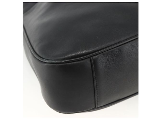 Borsa a Spalla in Pelle Gucci Bamboo 2way Nera Oro 001 1577 Auth BA11229 Nero D'oro - vista 13