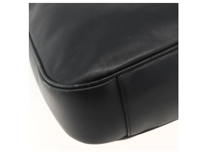 Borsa a Spalla in Pelle Gucci Bamboo 2way Nera Oro 001 1577 Auth BA11229 Nero D'oro - vista 15