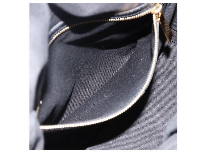 Borsa Tote in Pelle Valentino Nera Oro Auth BA11469 Nero D'oro - vista 20