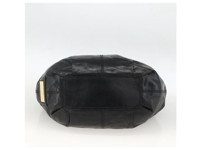 Borsa Tote in Pelle Valentino Nera Oro Auth BA11469 Nero D'oro - vista 5