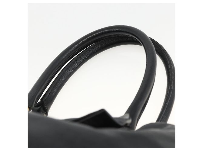 Borsa Tote in Pelle Valentino Nera Oro Auth BA11469 Nero D'oro - vista 8