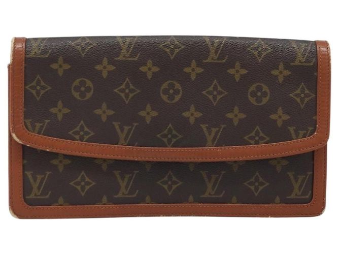 LOUIS VUITTON Pochette Damier Monogram GM Borsa Clutch M51810 LV Auth 174449 Monogramma - vista 13