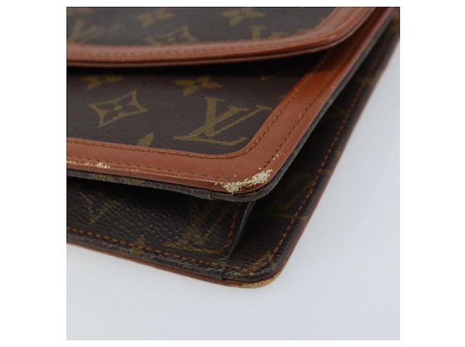 LOUIS VUITTON Pochette Damier Monogram GM Borsa Clutch M51810 LV Auth 174449 Monogramma - vista 14