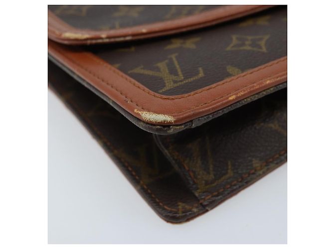 LOUIS VUITTON Pochette Damier Monogram GM Borsa Clutch M51810 LV Auth 174449 Monogramma - vista 15