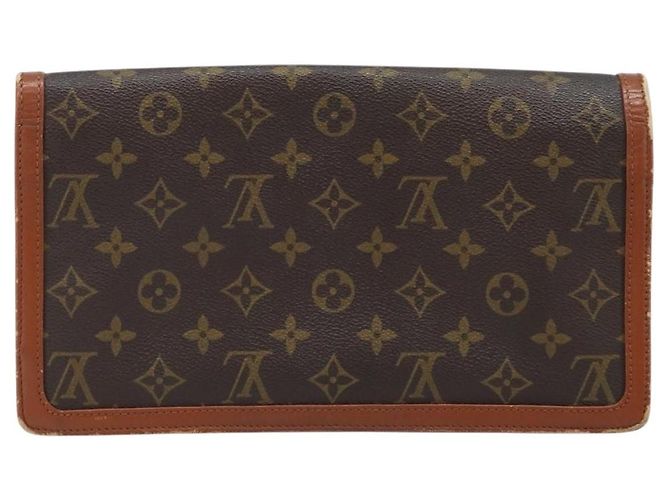 LOUIS VUITTON Pochette Damier Monogram GM Borsa Clutch M51810 LV Auth 174449 Monogramma - vista 2