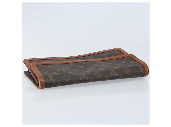 LOUIS VUITTON Pochette Damier Monogram GM Borsa Clutch M51810 LV Auth 174449 Monogramma - vista 5