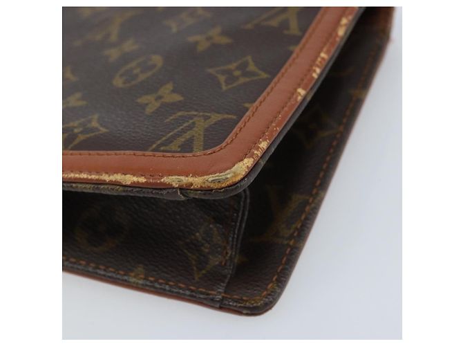 LOUIS VUITTON Pochette Damier Monogram GM Borsa Clutch M51810 LV Auth 174449 Monogramma - vista 7
