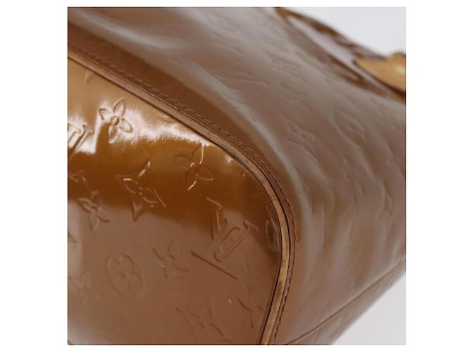 LOUIS VUITTON Borsa a Mano Houston Monogram Vernis Bronzo M91122 LV Auth ARZ080 - vista 14