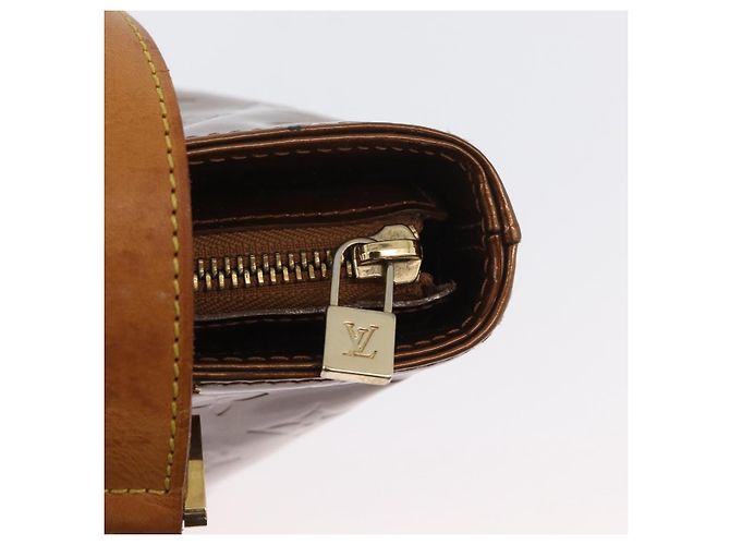 LOUIS VUITTON Borsa a Mano Houston Monogram Vernis Bronzo M91122 LV Auth ARZ080 - vista 17