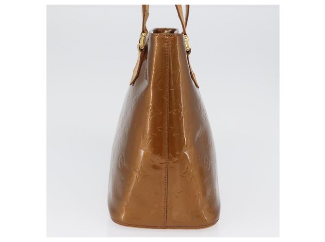 LOUIS VUITTON Borsa a Mano Houston Monogram Vernis Bronzo M91122 LV Auth ARZ080 - vista 3