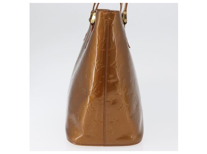 LOUIS VUITTON Borsa a Mano Houston Monogram Vernis Bronzo M91122 LV Auth ARZ080 - vista 4