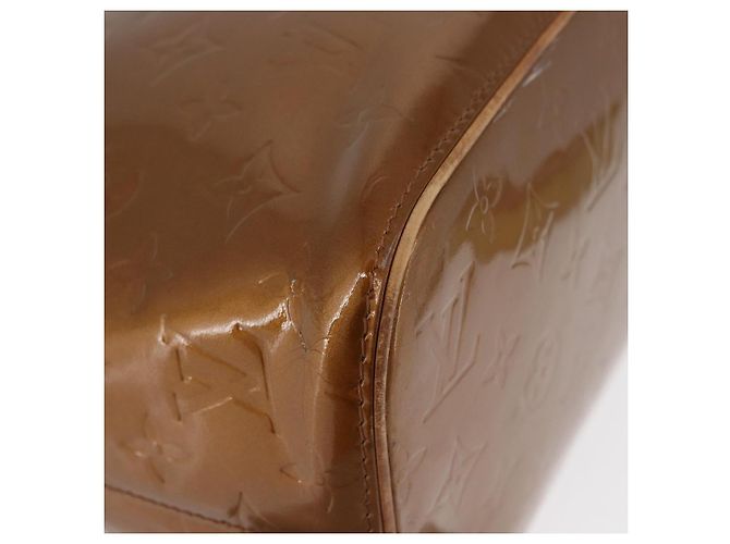 LOUIS VUITTON Borsa a Mano Houston Monogram Vernis Bronzo M91122 LV Auth ARZ080 - vista 9