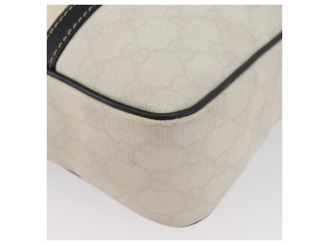 Gucci Borsa a Spalla GG Supreme PVC Bianca 181061 506631 Auth 174543 Bianco - vista 12