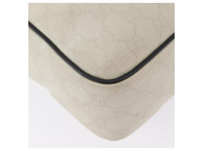 Gucci Borsa a Spalla GG Supreme PVC Bianca 181061 506631 Auth 174543 Bianco - vista 13