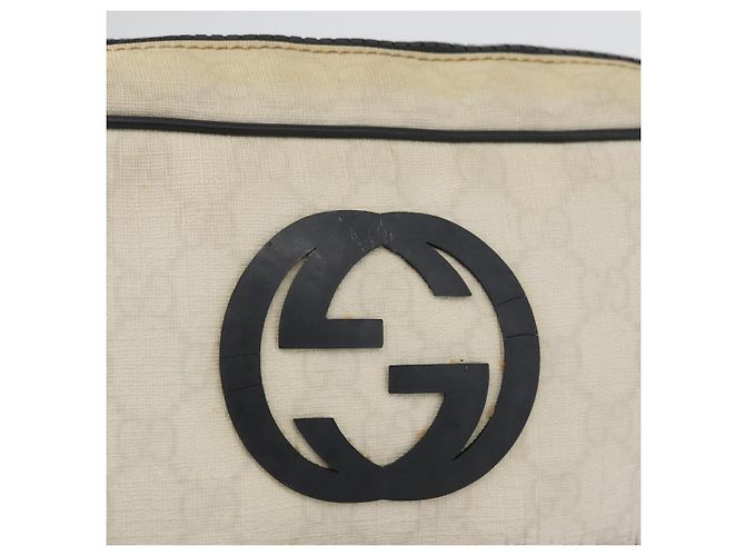 Gucci Borsa a Spalla GG Supreme PVC Bianca 181061 506631 Auth 174543 Bianco - vista 16