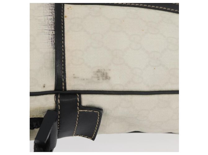 Gucci Borsa a Spalla GG Supreme PVC Bianca 181061 506631 Auth 174543 Bianco - vista 6