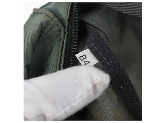 Borsa a corpo PRADA in nylon verde argento Auth ARZ294 - vista 12