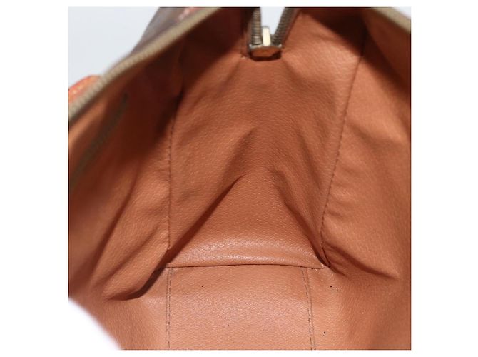 Céline Borsa a mano in tela Macadam CELINE in pelle PVC marrone oro Auth BSZ166 D'oro - vista 16