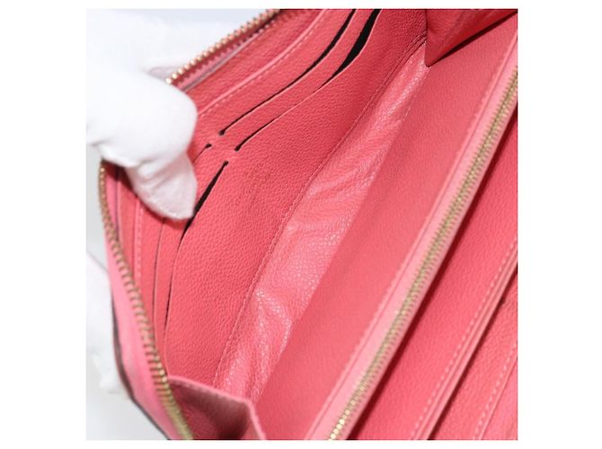 PORTAFOGLIO ZIPPY MONOGRAM EMPREINTE LOUIS VUITTON Rosa M64090 LV Auth bs33860 - vista 19