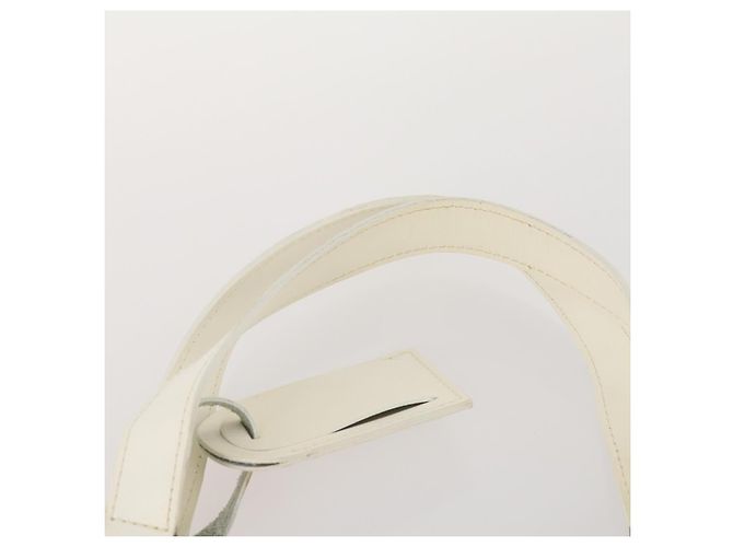 LOUIS VUITTON Borsa Plage Via Epi in Vinile Pelle Trasparente Bianca M92153 LV Auth bs33391 Bianco - vista 8