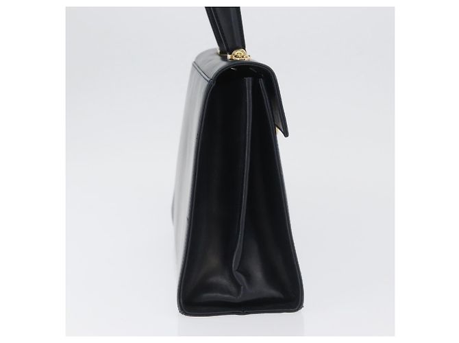 Borsa a mano Gancini in pelle blu navy e oro Auth BSZ342 di Salvatore Ferragamo D'oro - vista 5